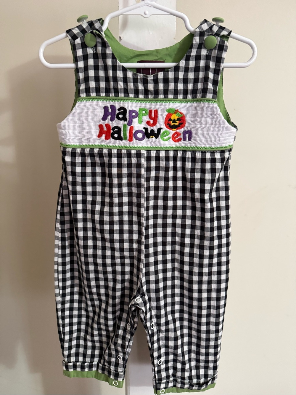 Lil Cactus Smocked Halloween Longalls